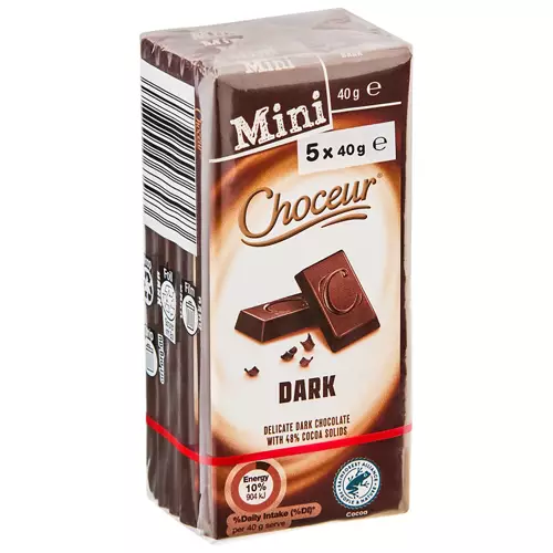 Mini Dark Chocolate Bars 5 Pack 200g