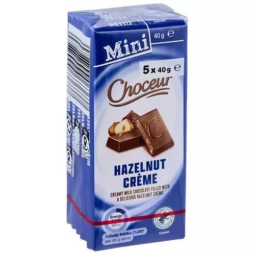 Mini Hazelnut Bars 5 Pack 200g