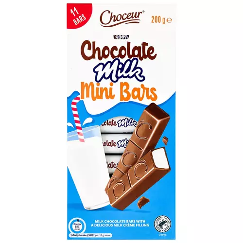Chocolate Milk Mini Bars 11 Pack 200g