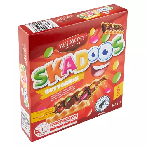 Skadoos Buttonbix Biscuit Bars 162g