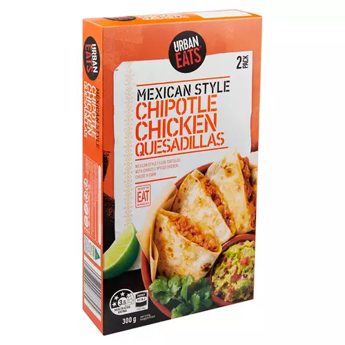 Chipotle Chicken Quesadillas 2 Pack 300g