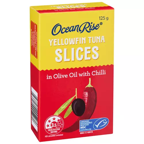 Yellowfin  Tuna Slices in Oil with Chilli 125g