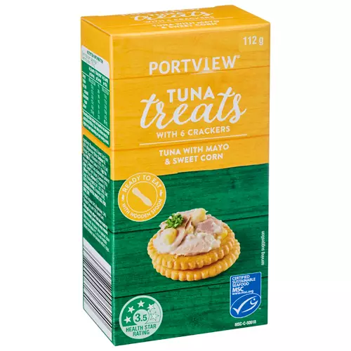 Mayo And Sweetcorn Tuna Treats With Crackers 112g