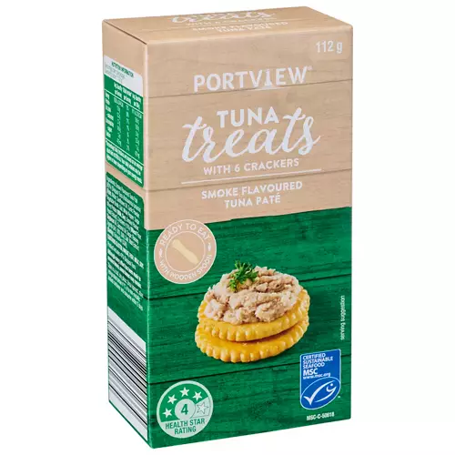 Smoke Flavoured Tuna Pate Treats with Crackers 112g