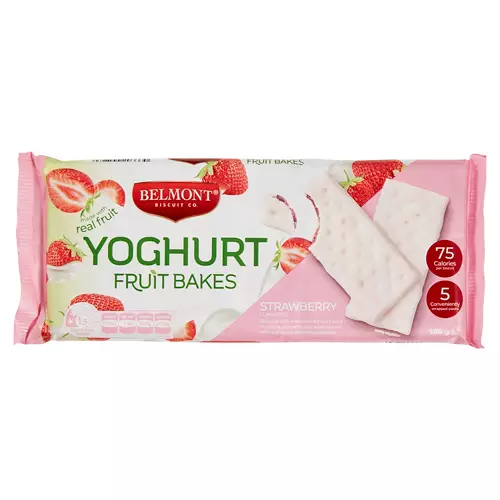 Strawberry Flavoured Yoghurt Fruit Bakes  180g