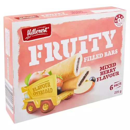 Fruity Filled Bars Mixed Berry 6 Pack 225g