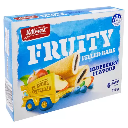 Fruity Filled Bars Blueberry 6 Pack 225g