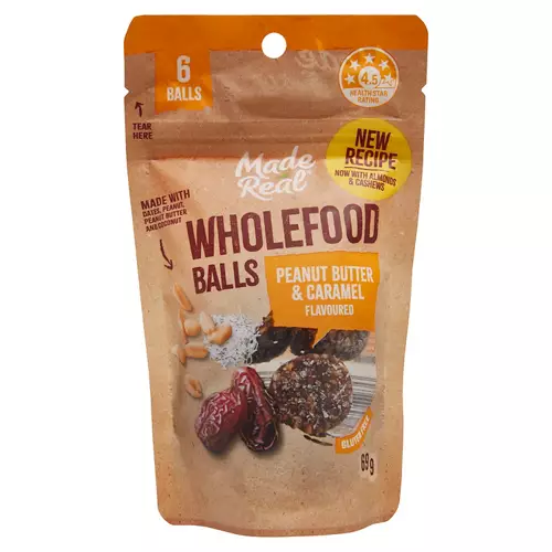Wholefood Balls Peanut Butter & Caramel 69g