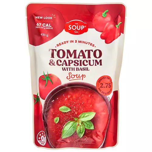 Tomato & Capsicum with Basil Soup 430g