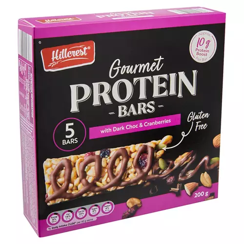Gourmet Protein Bars Dark Choc & Cranberry 5 Pack 200g
