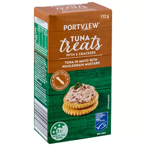 Mayo with Wholegrain Mustard Tuna Treats with Crackers 112g