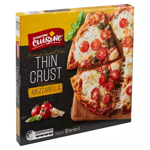 Mozzarella Thin Crust Vegetarian Pizza 335g