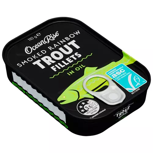Smoked Rainbow Trout Fillets In Oil 110g