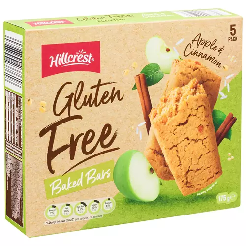 Gluten Free Bars Apple & Cinnamon 5 Pack 175g