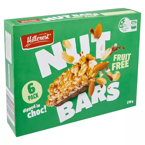 Fruit Free Nut Bars 6 Pack 210g