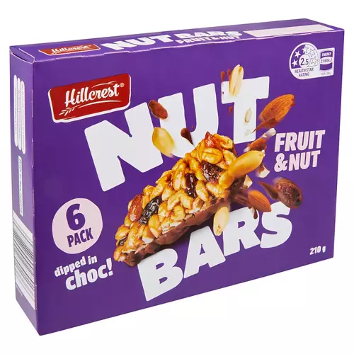 Fruit & Nut Bars 6 Pack 210g
