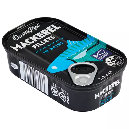 Mackerel Fillets in Brine 125g