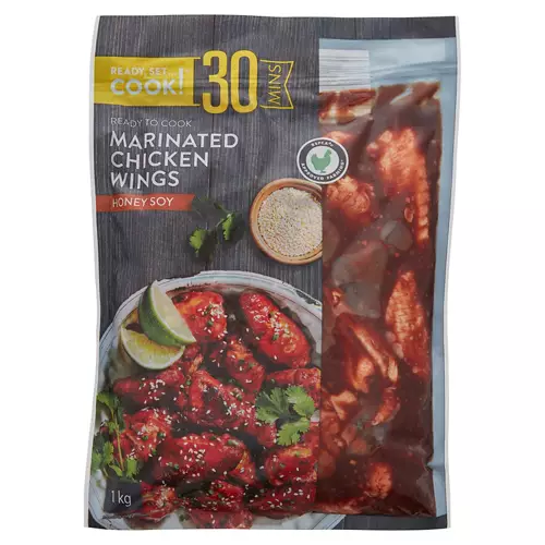 Fresh Marinated Chicken Wings Honey Soy 1kg