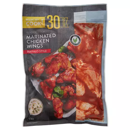 Fresh Marinated Chicken Wings Buffalo Style 1kg