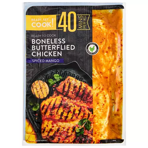 Boneless Butterflied Chicken Spiced Mango
