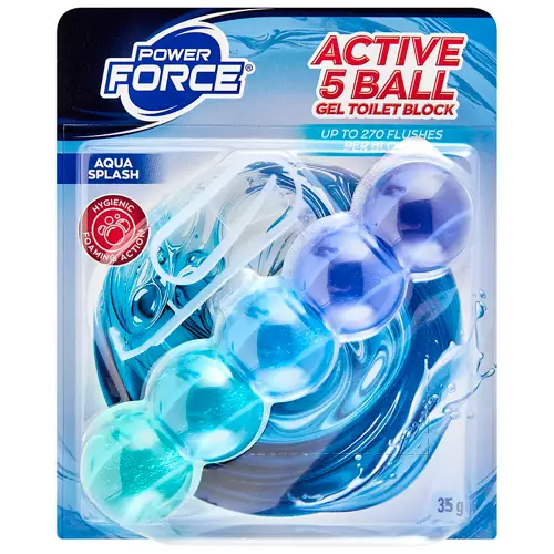 Assorted Active 5 Ball Gel Toilet Blocks 35g