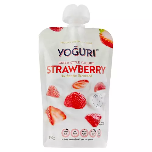 Greek Style Yogurt Strawberry Pouch 140g