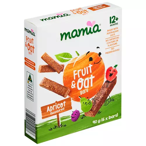 Apricot Flavoured Fruit & Oat Bars 12+ Months 6 Pack 90g