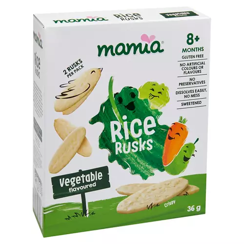 Vegetable Baby Rice Rusks 8+ months 36g