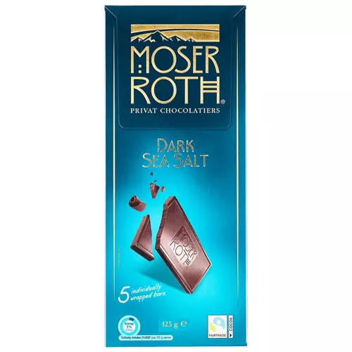 Finest Dark Sea Salt Chocolate 5 Pack 125g
