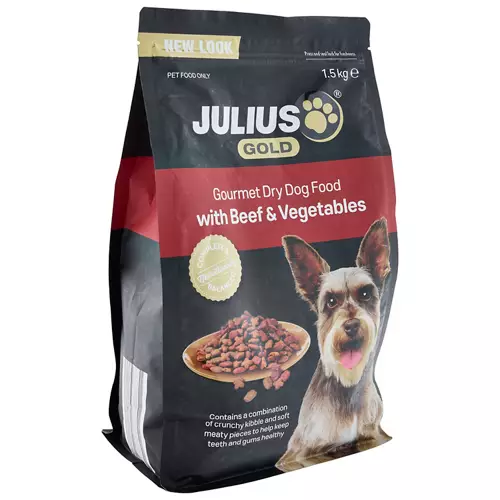 Gourmet Dry Dog Food Beef or Chicken with Vegetables 1.5kg