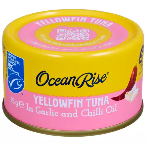 Yellowfin Tuna Chunks in Garlic & Chilli Oil 95g