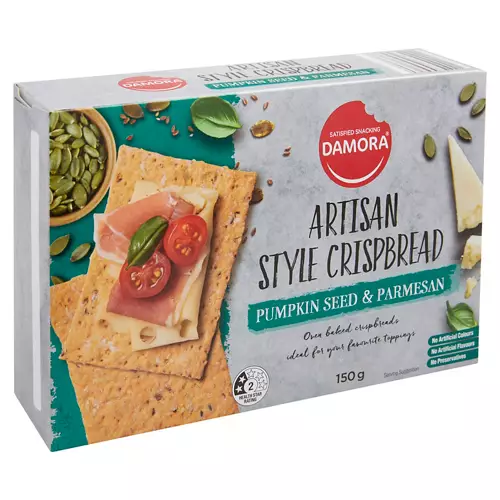 Artisan Style Pumpkin Seed & Parmesan Crispbread 150g