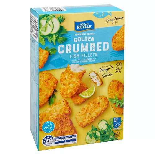 Golden Crumbed Fish Fillets 1kg