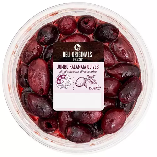 Jumbo Kalamata Olives 130g