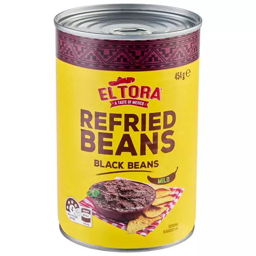 Refried Black Beans 454g