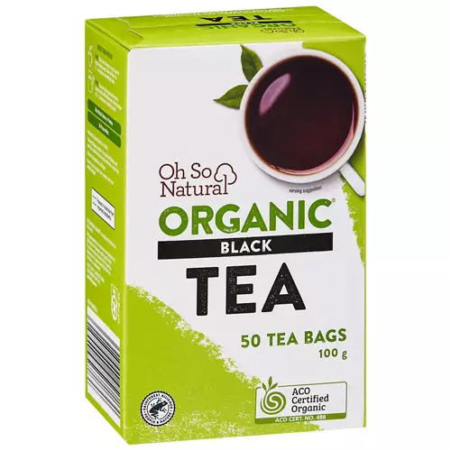 Organic Black Tea Bags 50 Pack 100g