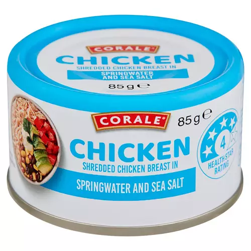 Shredded Chicken Breast Springwater And Sea Salt 85g