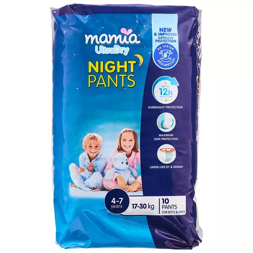 Night Pants  4-7 Years 17-30 Kg 10 Pack