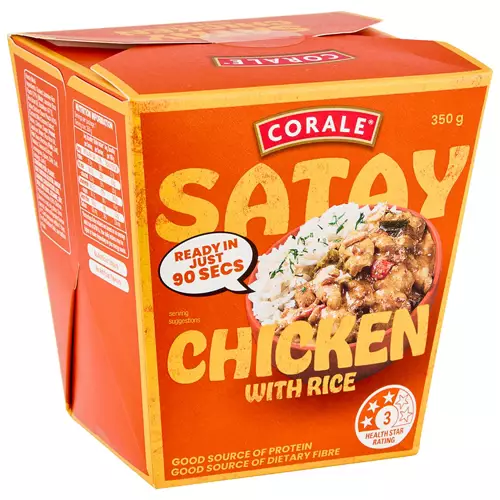 Satay Chicken with Rice Meal Kit 350g