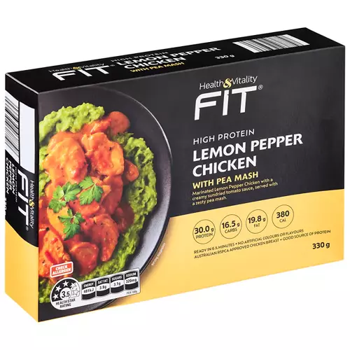 Lemon & Pepper Chicken with Pea Mash 330g