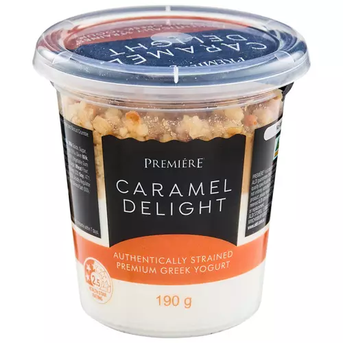 Indulgent Caramel Delight Greek Yogurt 190g