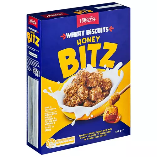 HILLCREST, Wheat Biscuit Bites 510g, Honey