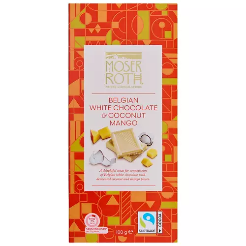 White Chocolate & Coconut Mango Chocolate 100g