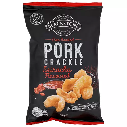 Sriracha Flavoured Pork Crackle 75g