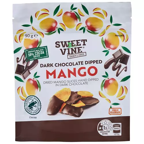White Chocolate Dipped Mango 90g
