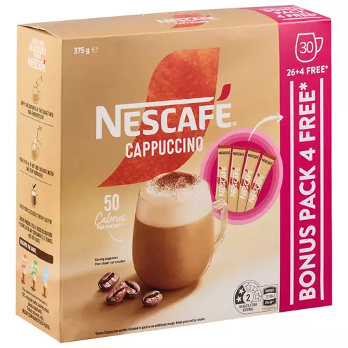 Cappuccino Sachets 30 Pack 375g