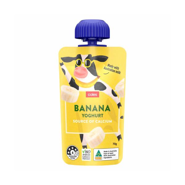Squeezie Banana Yoghurt Pouch