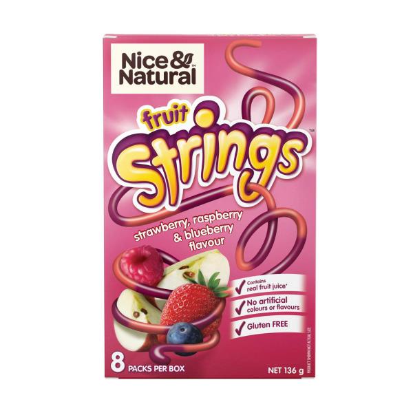 Fruit Strings Multipack Lunch Box School Snacks Gluten Free 8 Pack