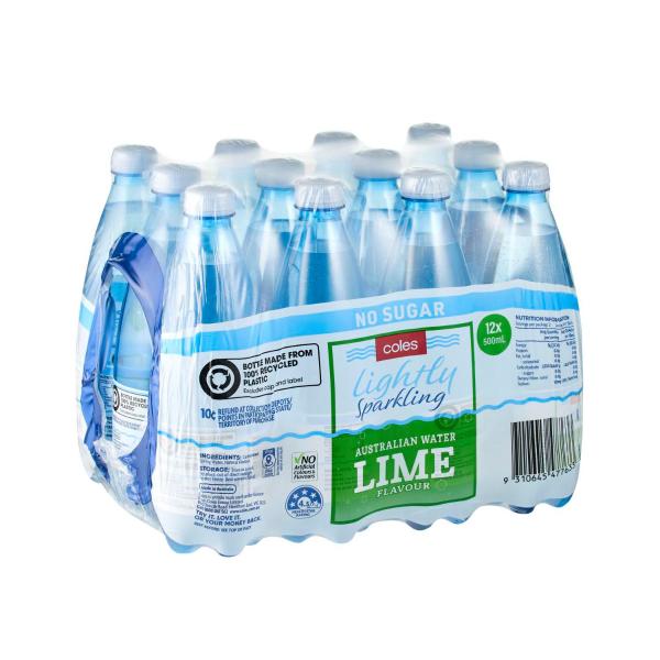 Lightly Sparkling Lime Flavoured Spring Water 12x500ml