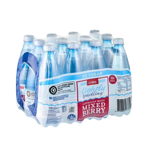 Lightly Sparkling Mixed Berry Flavoured Spring Water 12x500ml